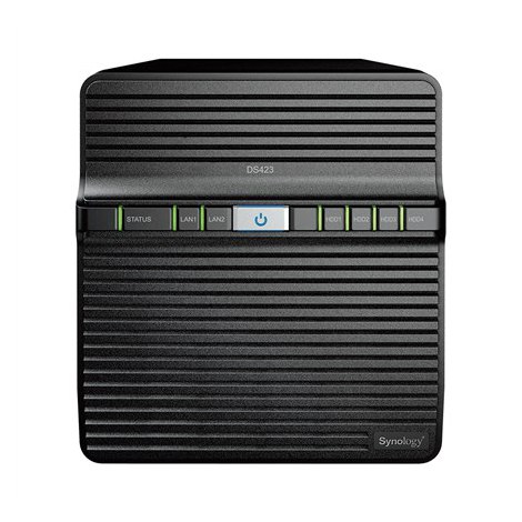 Synology | Tower NAS | DS423 | up to 4 HDD/SSD | Realtek | RTD1619B | Processor frequency 1.7 GHz | 2 GB | DDR4 - 2